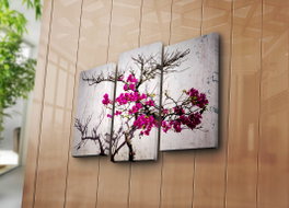 Wallity Cuadro Decorativo de Lienzo de Ante Multicolor (3 Piezas)